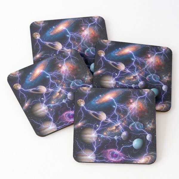 Item preview, Electric galaxy storm space art designed and sold by MysticVargas.