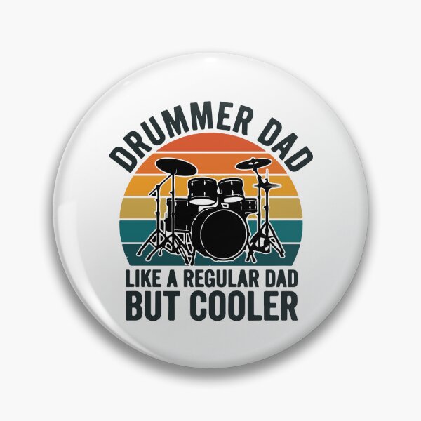 Item preview, Drummer Dad Retro Sunset - Gift for Cool Drumming Fathers designed and sold by raedattia.