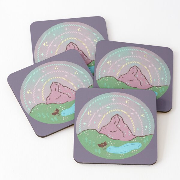 Item preview, Mothman Mountain Scene Pastel Cryptid Folklore Art designed and sold by Whimsy Moth .