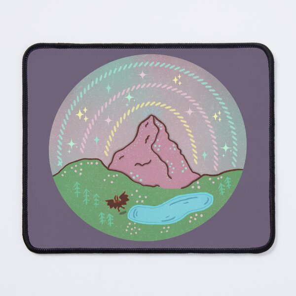 Item preview, Mothman Mountain Scene Pastel Cryptid Folklore Art designed and sold by Whimsy Moth .