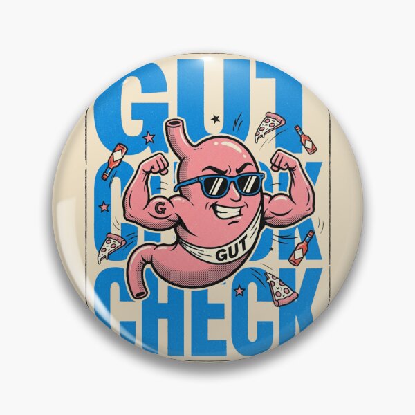 Item preview, Retro Pop Art Funny Gastroenterology Gut Check designed and sold by DuckOddity.