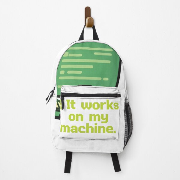 Item preview, It Works On My Machine - Funny Cartoon Programmer designed and sold by Artivex-graphic.