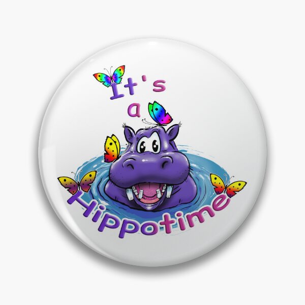 Item preview, Cute Hippo With Butterflies Pun designed and sold by KArtLab.