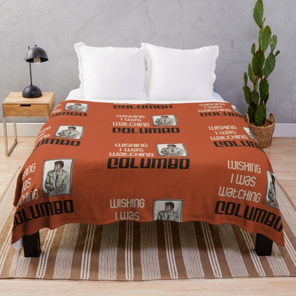 Item preview, Wishing I Was Watching Columbo (on Burnt Orange) designed and sold by PawsitiveMum3.