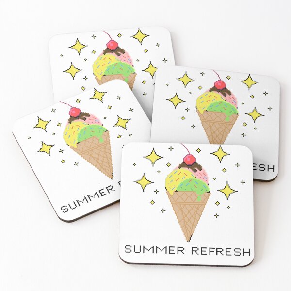 Item preview, Pixel Summer icecream designed and sold by SquareDungeon.