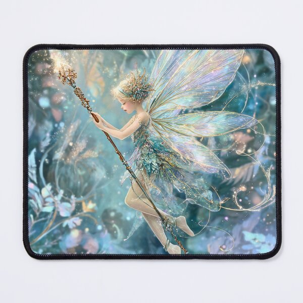 Item preview, Ethereal Fairy With Magical Wand designed and sold by Storybook Botanica.
