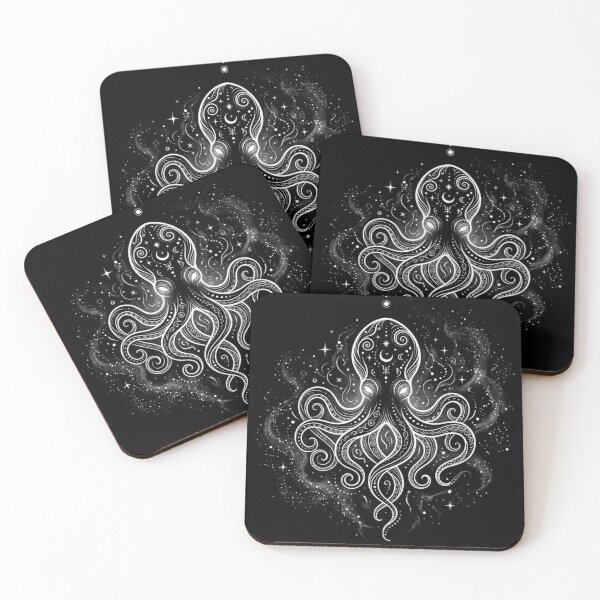 Item preview, Mystical cosmic octopus celestial art designed and sold by MysticVargas.