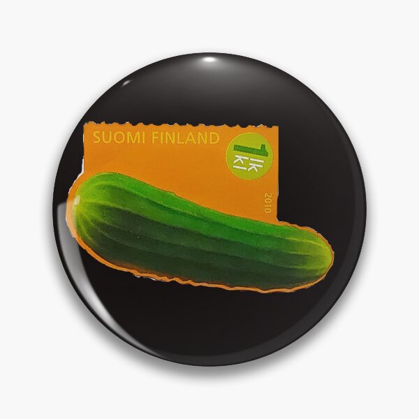 Item preview, "Green cucumber" postage stamp designed and sold by Pellagia.