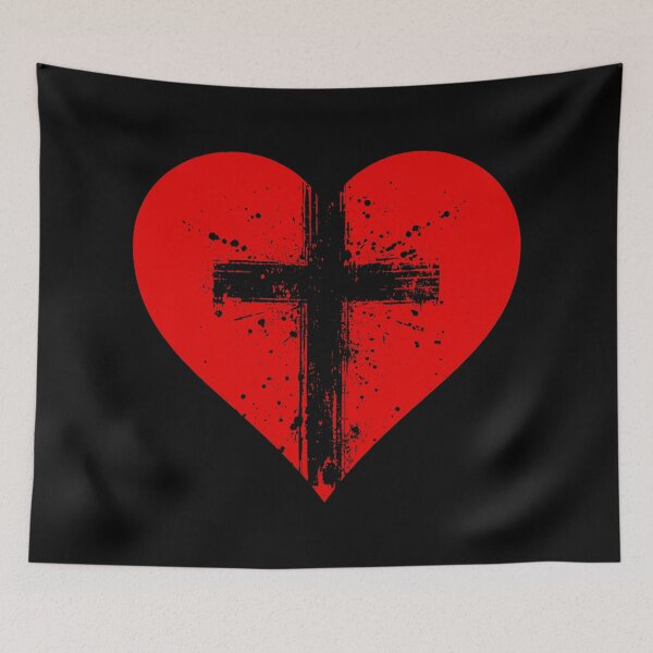 Item preview, Jesus Cross Heart Christian Faith Design designed and sold by JupiterLemons.