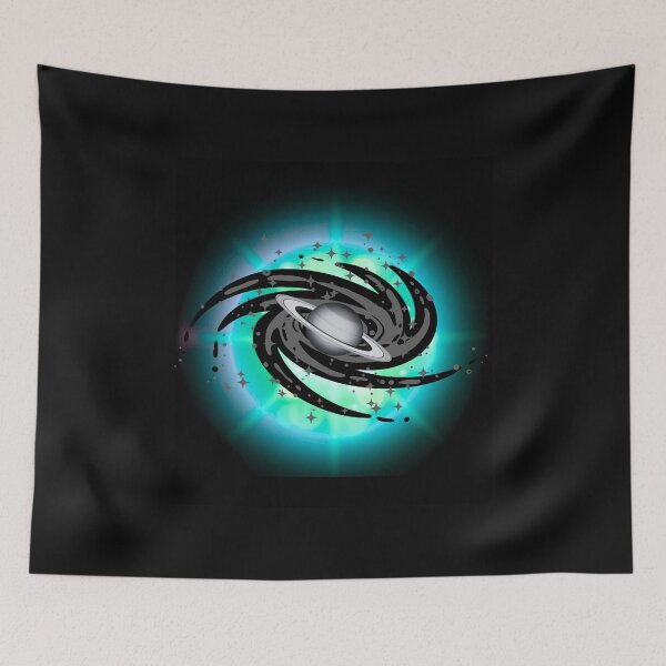 Item preview, Cosmic galaxy saturn spiral space art designed and sold by MysticVargas.