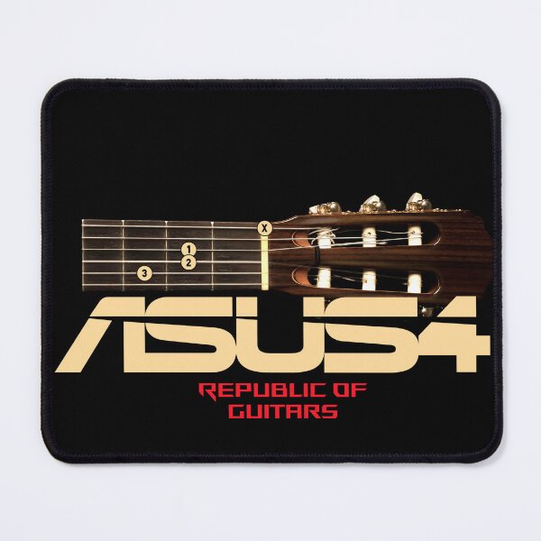 Item preview, Asus4 Chord - Republic of Guitars designed and sold by Geek Gobbledygook.