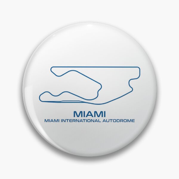 Item preview, Miami International Autodrom Track Layout – Minimalist Racing Circuit Art designed and sold by mentosdesigner.