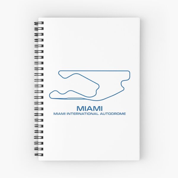 Item preview, Miami International Autodrom Track Layout – Minimalist Racing Circuit Art designed and sold by mentosdesigner.