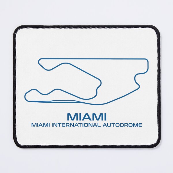 Item preview, Miami International Autodrom Track Layout – Minimalist Racing Circuit Art designed and sold by mentosdesigner.