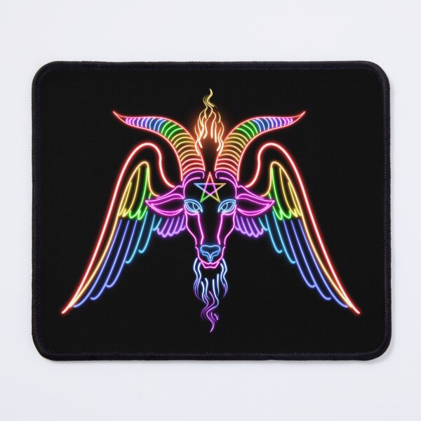 Item preview, Neon Baphomet (PRIDE EDITION!) designed and sold by Frost Child Studios.