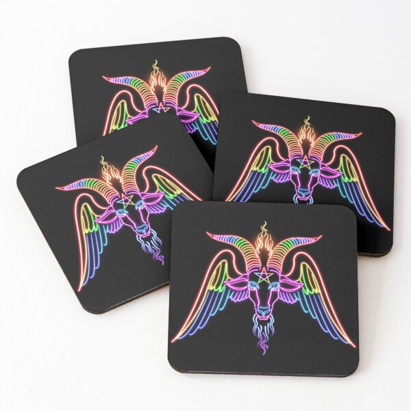 Item preview, Neon Baphomet (PRIDE EDITION!) designed and sold by Frost Child Studios.