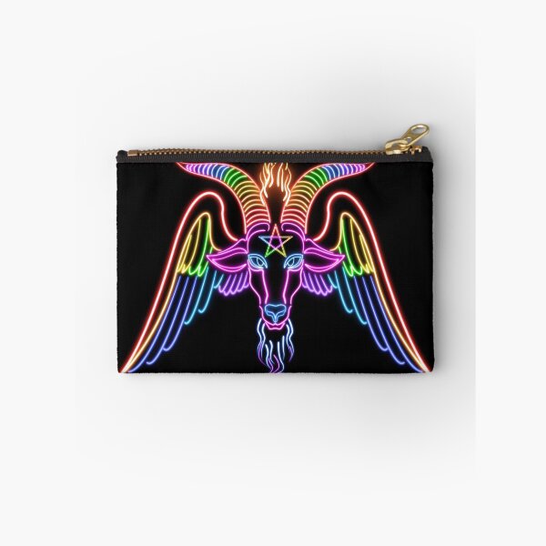 Aperçu de l'œuvre Baphomet néon (ÉDITION FIERTÉ !) créée et vendue par Frost Child Studios.