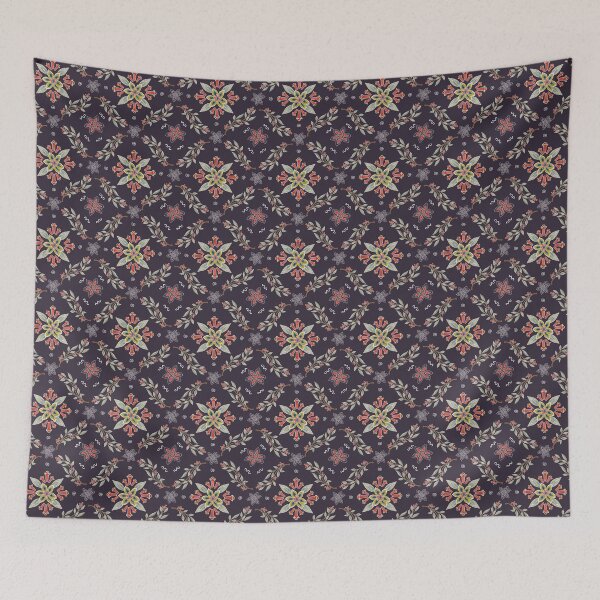 Item preview, Beautiful Purple Floral Batik Pattern designed and sold by maulaniism.