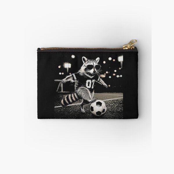 Item preview, Cool Raccoon Kicking Soccer Orb 07 Athlete designed and sold by Tsugraf Designs.
