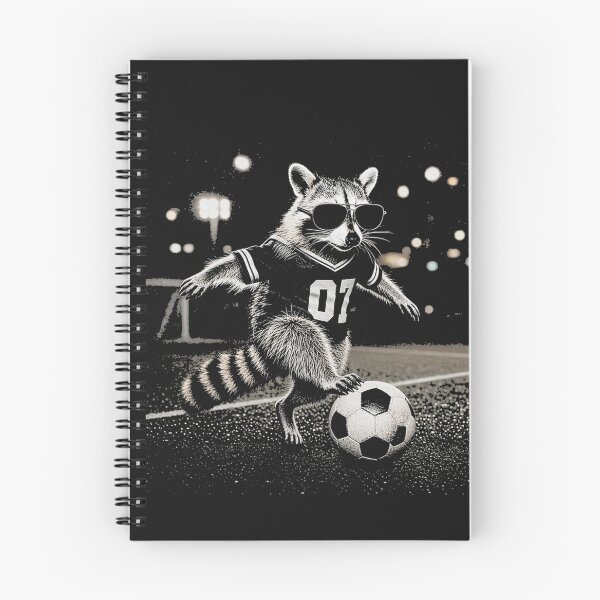 Item preview, Cool Raccoon Kicking Soccer Orb 07 Athlete designed and sold by Tsugraf Designs.