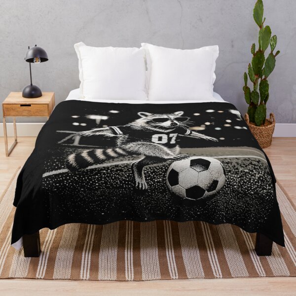 Item preview, Cool Raccoon Kicking Soccer Orb 07 Athlete designed and sold by Tsugraf Designs.