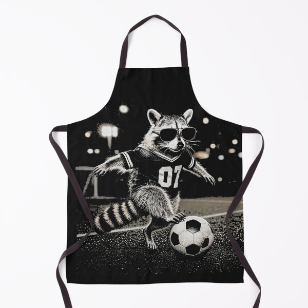 Item preview, Cool Raccoon Kicking Soccer Orb 07 Athlete designed and sold by Tsugraf Designs.