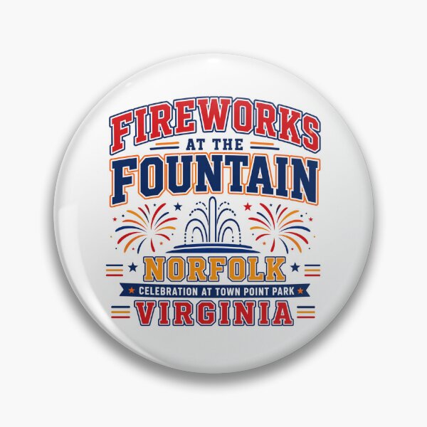 Item preview, Fireworks At The Fountain Norfolk Celebration designed and sold by Combat Skies.