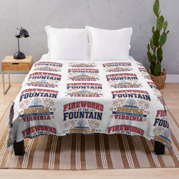 Item preview, Fireworks At The Fountain Norfolk Celebration designed and sold by Combat Skies.