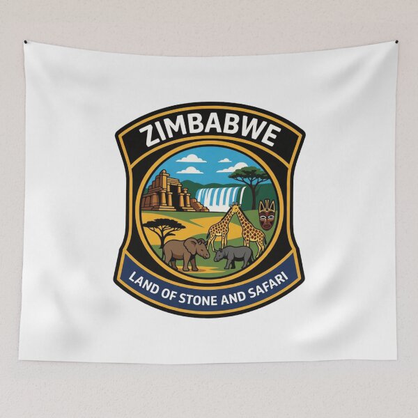 Item preview, Zimbabwe – Land of Stone and Safari designed and sold by GnuArt.