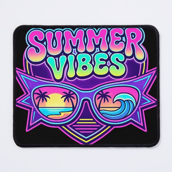 Item preview, Summer Vibes Neon Sunglasses Retro Beach Sunset Wave Aesthetic Design designed and sold by MartBook.