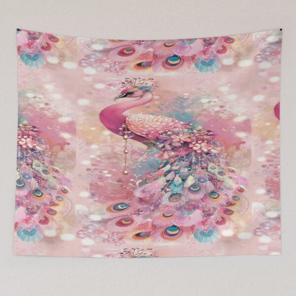 Item preview, Pink Pastel Peacock Sparkle Feathers designed and sold by animenosekaiii.