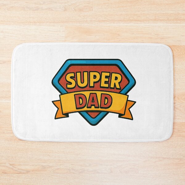 Item preview, Super Dad with Red/Yellow/Blue Shield & Banner Design  designed and sold by JeweledDesigns.