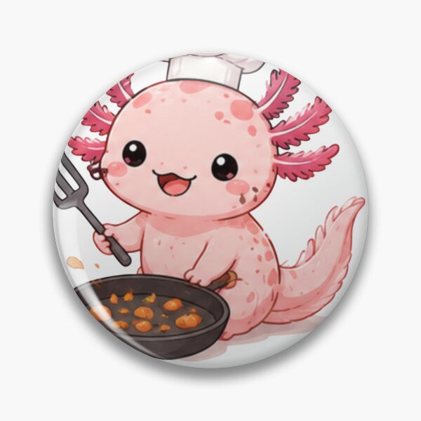 Item preview, This axolotl chef is here to steal hearts.Funny Axolotl Chef Sticker | Chef by Day, Splasher by Nature designed and sold by Ancient Egypt treasures.
