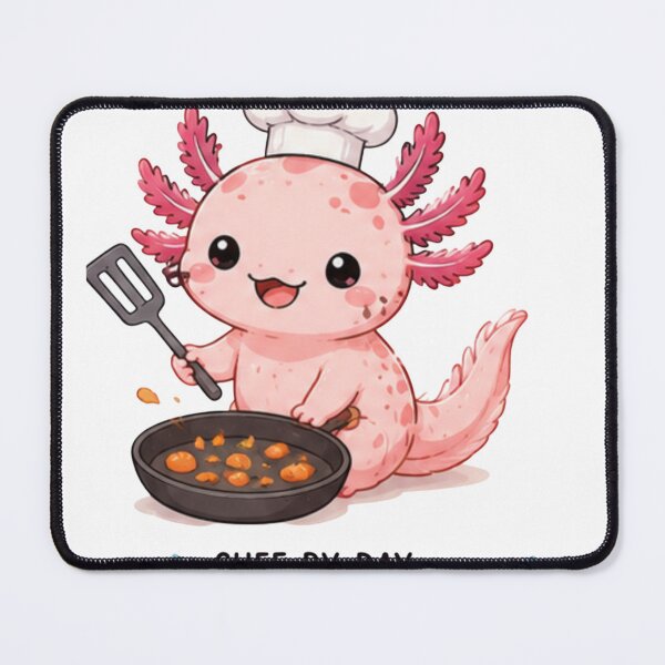 Item preview, This axolotl chef is here to steal hearts.Funny Axolotl Chef Sticker | Chef by Day, Splasher by Nature designed and sold by Ancient Egypt treasures.