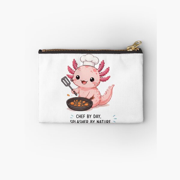 Item preview, This axolotl chef is here to steal hearts.Funny Axolotl Chef Sticker | Chef by Day, Splasher by Nature designed and sold by Ancient Egypt treasures.