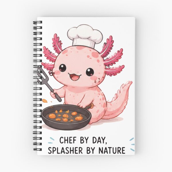 Item preview, This axolotl chef is here to steal hearts.Funny Axolotl Chef Sticker | Chef by Day, Splasher by Nature designed and sold by Ancient Egypt treasures.