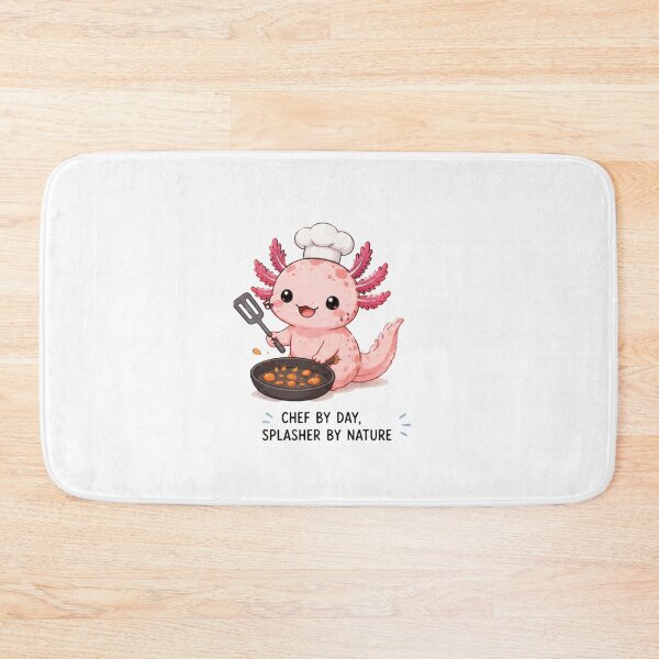 Item preview, This axolotl chef is here to steal hearts.Funny Axolotl Chef Sticker | Chef by Day, Splasher by Nature designed and sold by Ancient Egypt treasures.