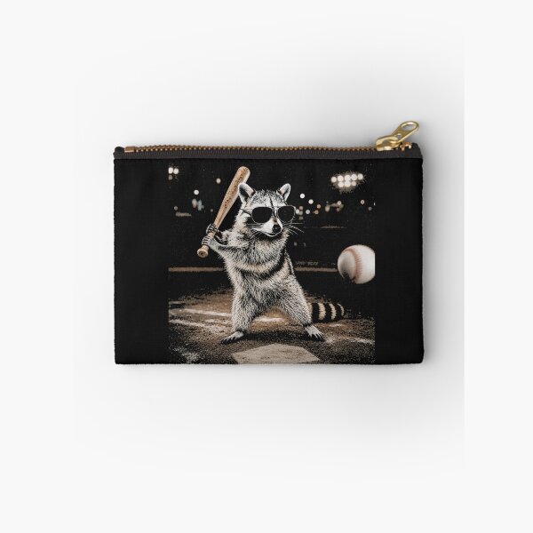 Item preview, Cool Raccoon Batting Baseball with Sunglasses designed and sold by Tsugraf Designs.