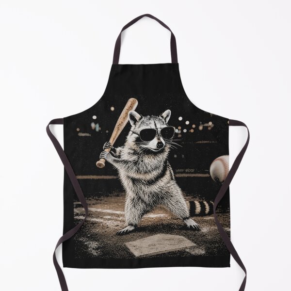 Item preview, Cool Raccoon Batting Baseball with Sunglasses designed and sold by Tsugraf Designs.