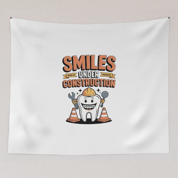 Item preview, SMILES UNDER CONSTRUCTION – WORK IN PROGRESS designed and sold by jkrphoto.