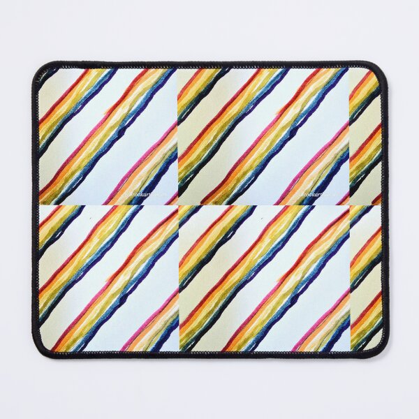 Item preview,  Darker Rainbow Stripes with White Background  designed and sold by DancingCreek.