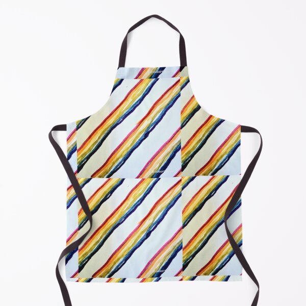 Item preview, Darker Rainbow Stripes with White Background designed and sold by DancingCreek.