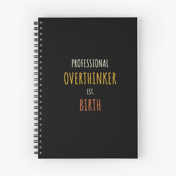 Item preview, Professional Overthinker Est. Birth | Funny Typography Design designed and sold by Rush2Buy.