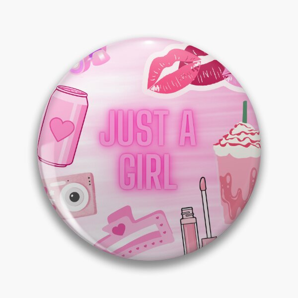 Item preview, Just A Girl (pink) designed and sold by 8IsEnuff4Us.