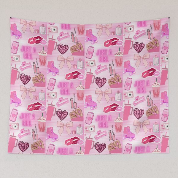 Item preview, Just A Girl (pink) designed and sold by 8IsEnuff4Us.