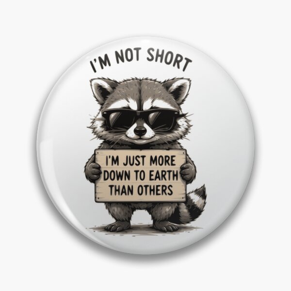 Item preview, Down to Earth Raccoon Humour designed and sold by NeuroJoyStudio.