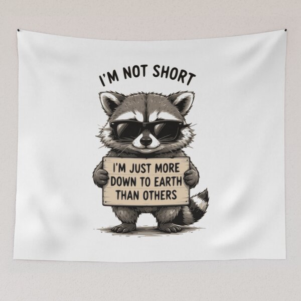 Item preview, Down to Earth Raccoon Humour designed and sold by NeuroJoyStudio.