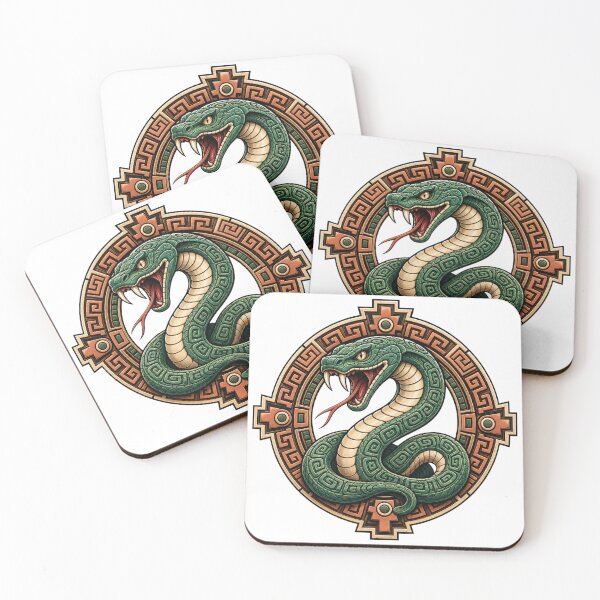 Item preview, Green Serpent Medallion – Ancient Serpent Emblem Design designed and sold by FusiTink.