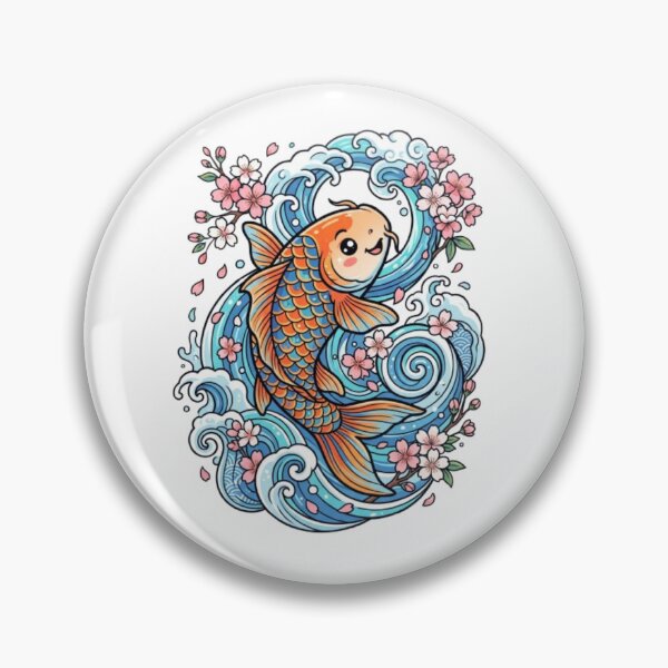 Item preview, Epic Samurai Koi Fish designed and sold by PixelStyle Studio.