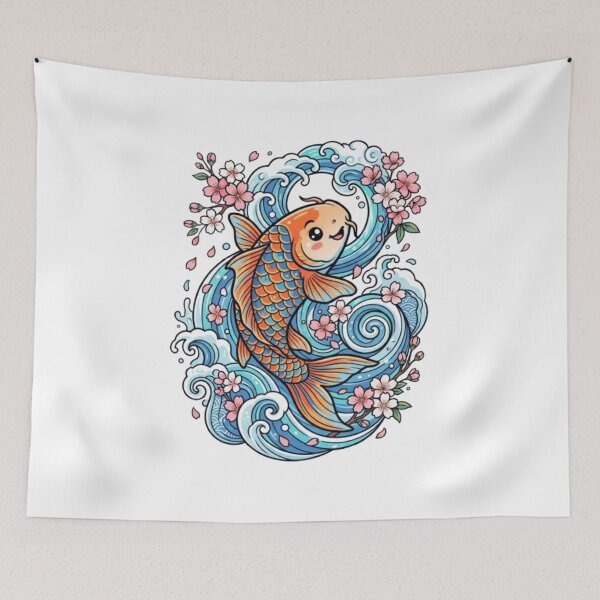 Item preview, Epic Samurai Koi Fish designed and sold by PixelStyle Studio.